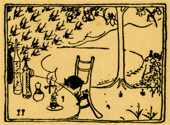 桐の花とカステラの図