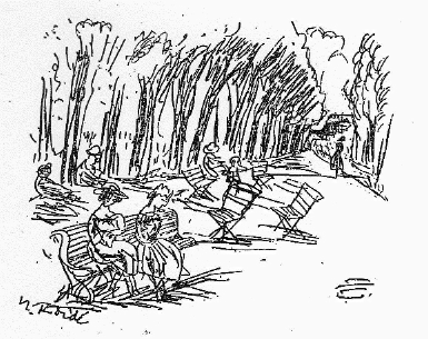 家の近くの公園の挿絵