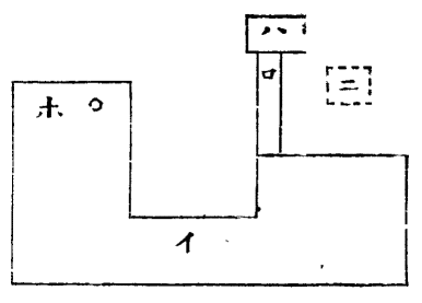 余の自宅の略図の図