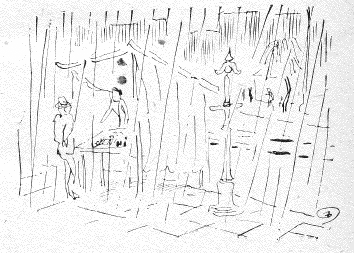 銀座の夜店の図