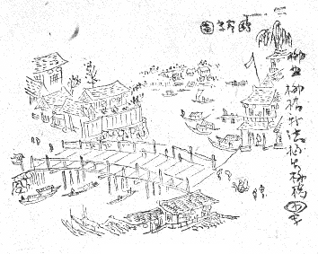 「江戸の柳橋」のキャプション付きの図