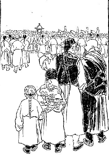 「チベット第二の大ラマの行列」のキャプション付きの図