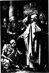 「Fig 17 St. Peter Curing the Lame by Albrecht Durer. 図17 聖ペテロによる足不自由者の治療:デューラーの画」のキャプション付きの図