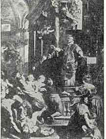 「Fig 25 St.Ignatus Curing he Possessed and Reviving the Children by Rubens. 図25 聖イグナティウスが狂人を治し小児を蘇生させる(ルーベンス)」のキャプション付きの図