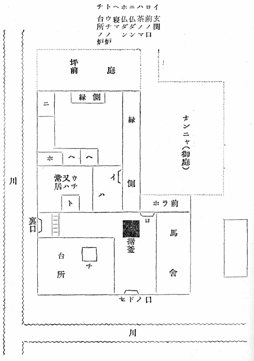 大洞万之丞の家の建てざまの図