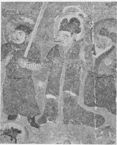 降魔図の中の猪八戒の図