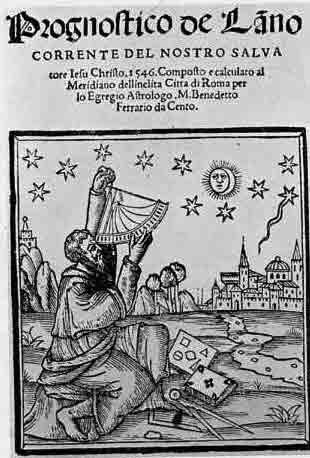 「第50図 1546年における占星術による予後診断」のキャプション付きの図