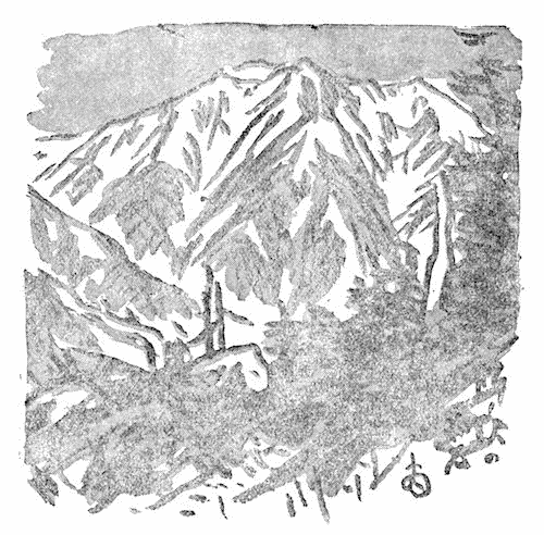 所ノ沢の赤石岳の挿図