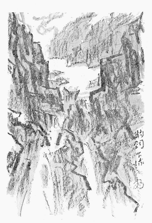 駒ヶ岳崖滝の挿図