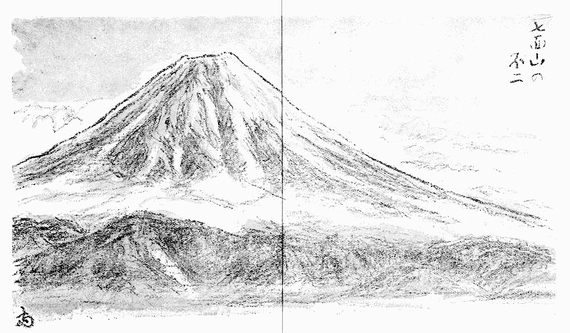 七面山の不二の挿図