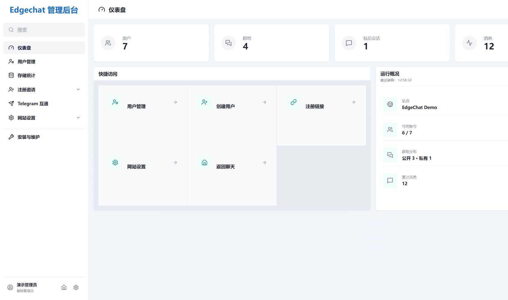 EdgeChat 管理后台