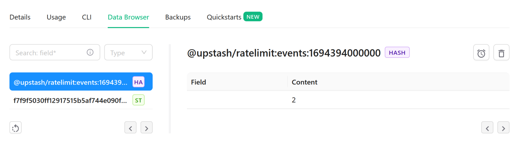 Rate limit cached in Upstash Redis