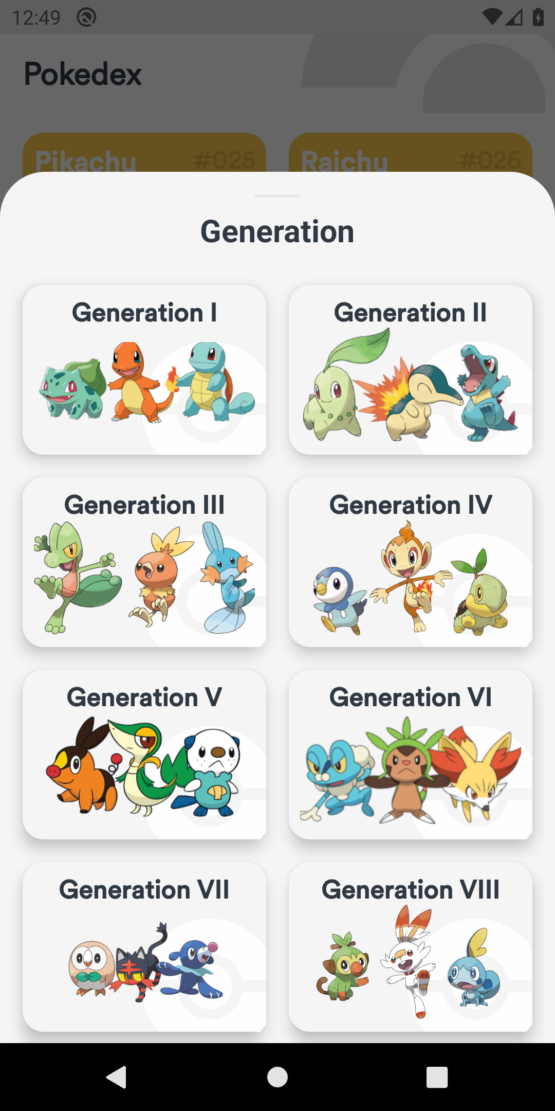 Pokedex Generation