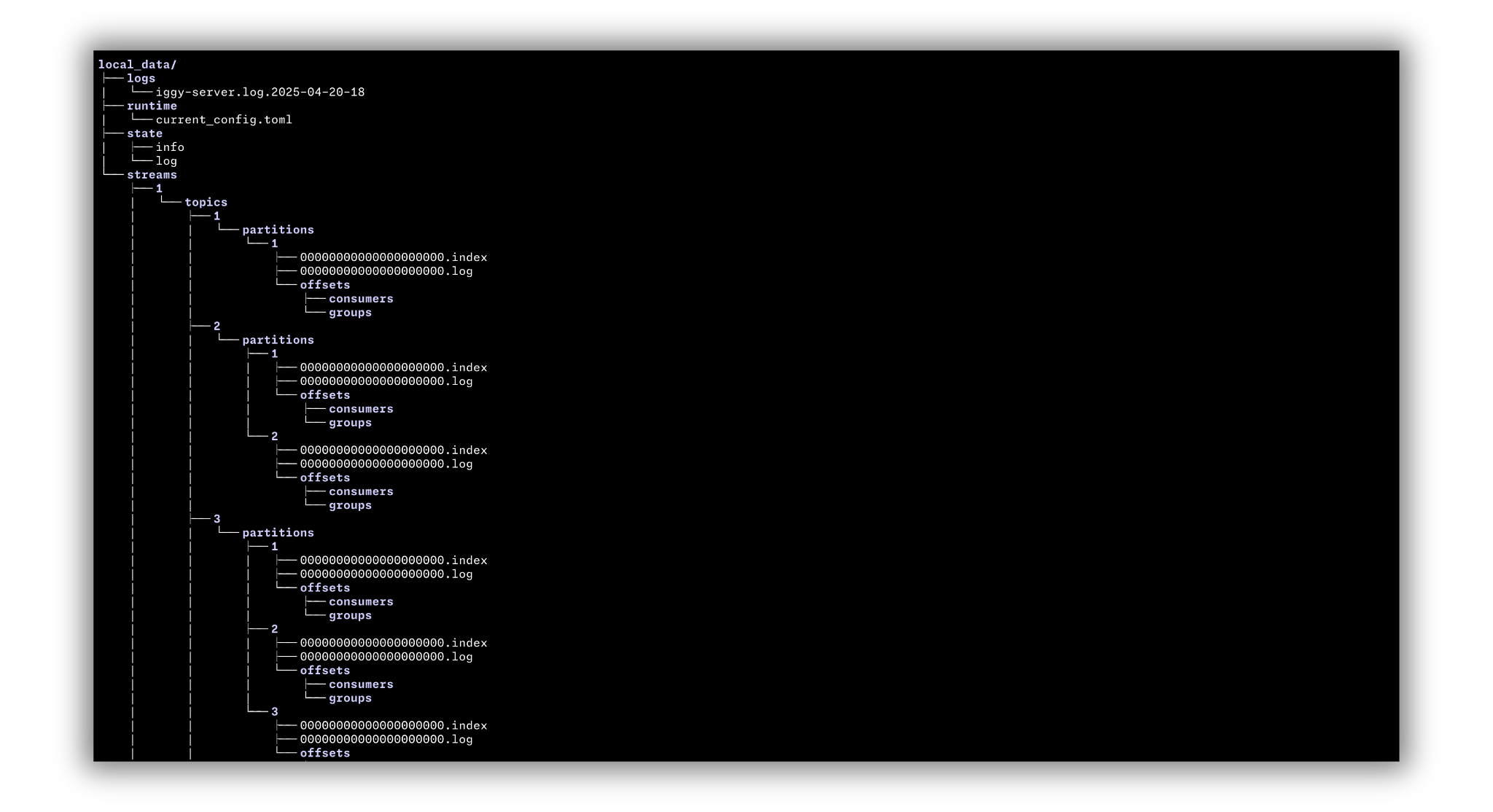 files structure