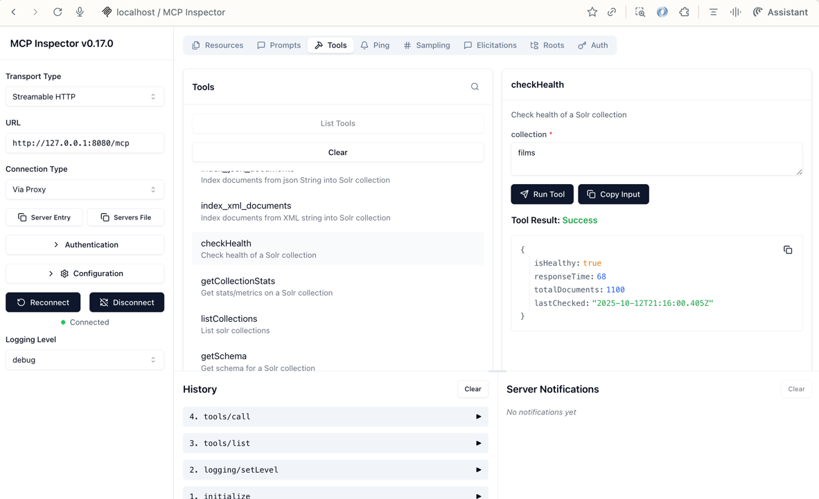 MCP Inspector HTTP