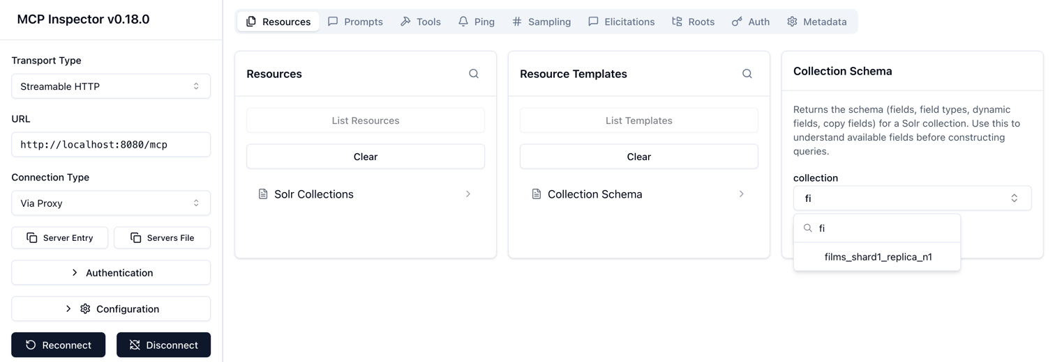 MCP Inspector Resource Completion