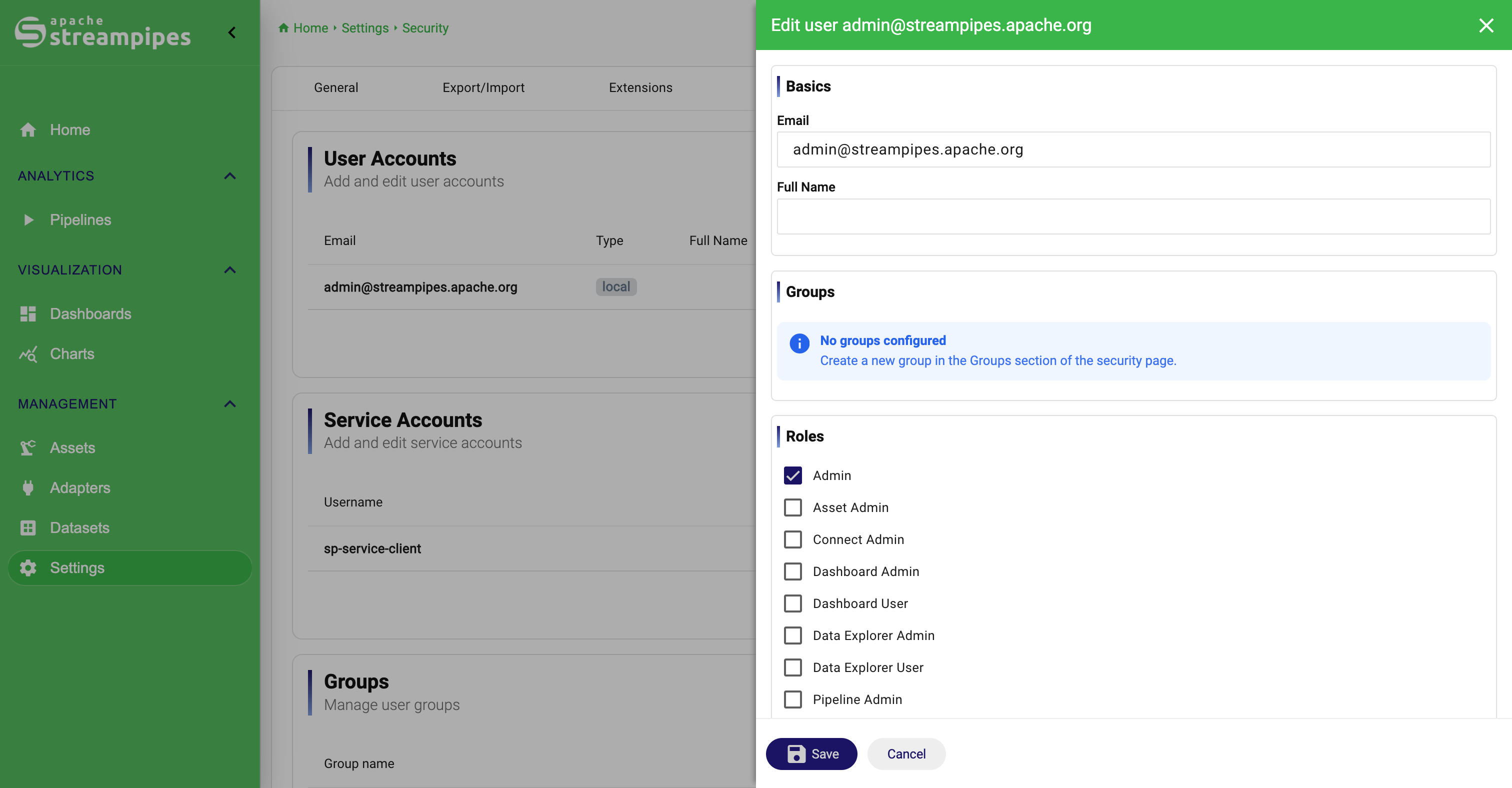 Security and User Managemnet