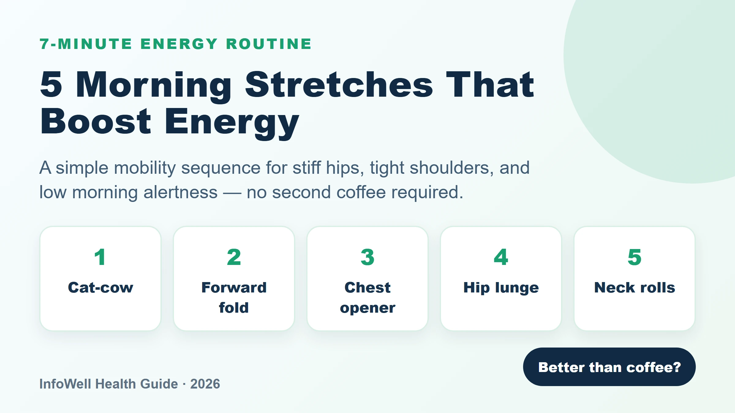 5 morning stretches that boost energy quick summary card