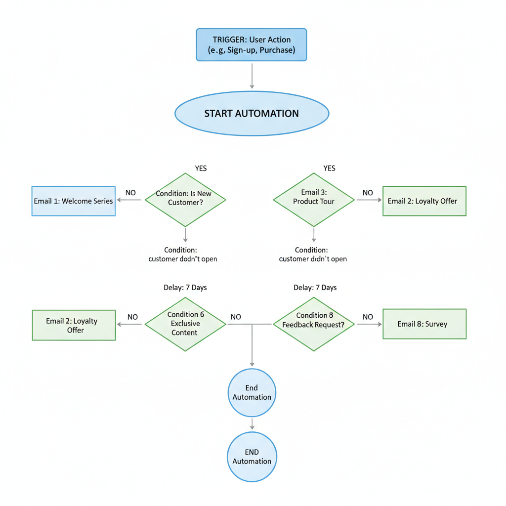 email marketing automation workflow sequence