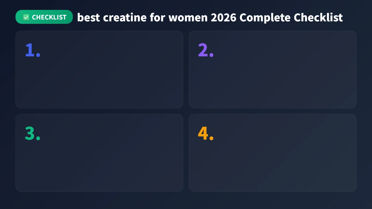 best creatine for women 2026 checklist guide 2026