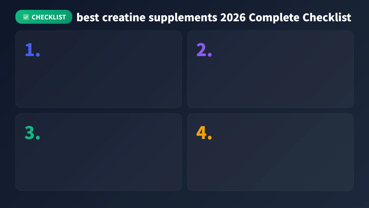best creatine supplements 2026 checklist guide 2026