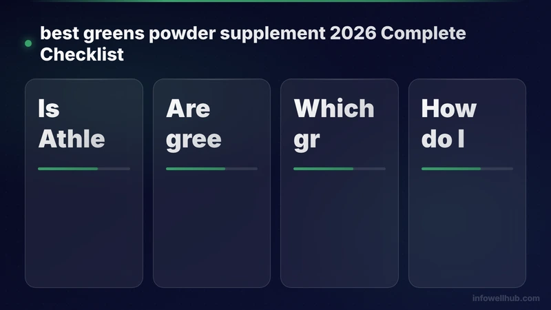 best greens powder supplement 2026 checklist guide 2026