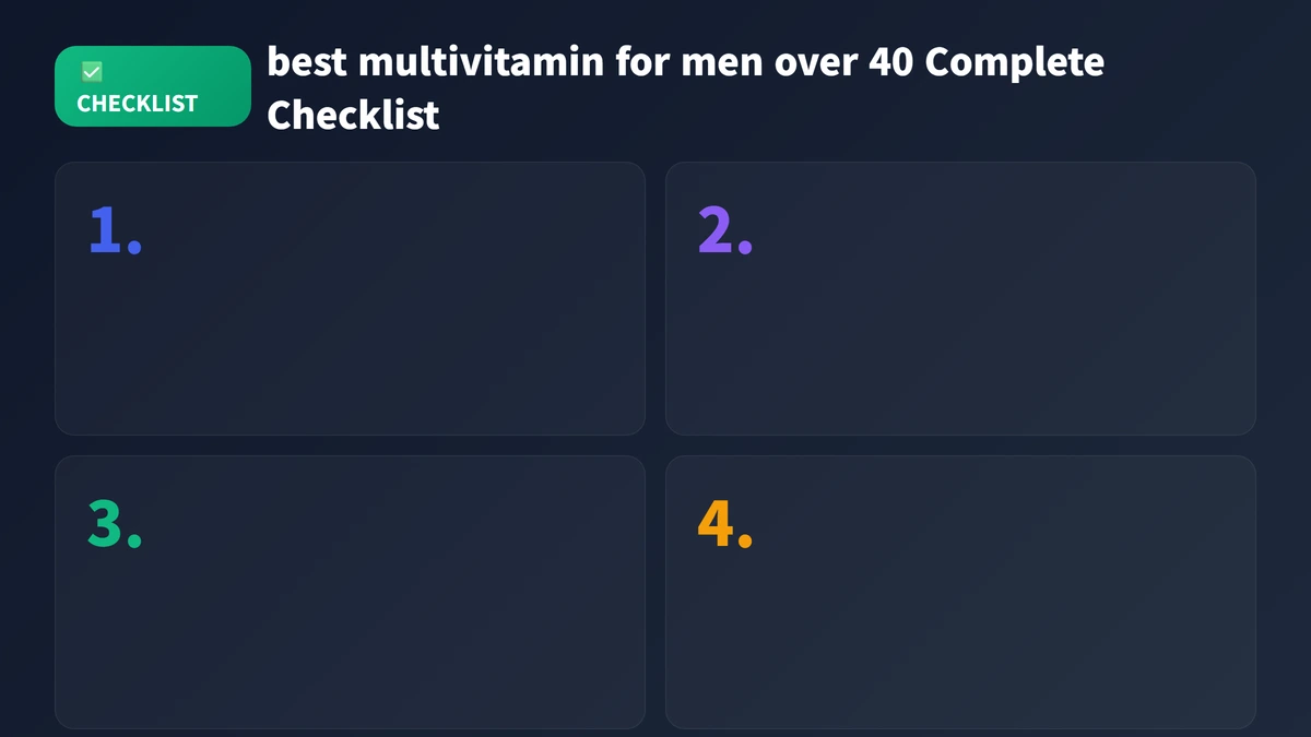 best multivitamin for men over 40 checklist guide 2026