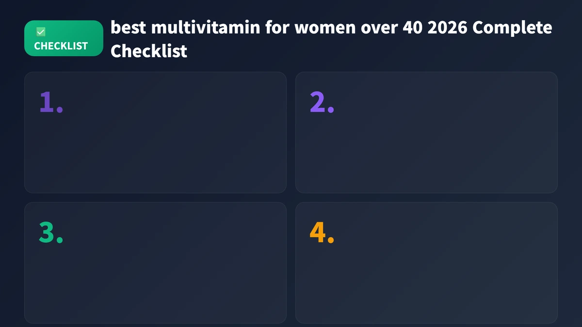 best multivitamin for women over 40 2026 checklist guide 2026