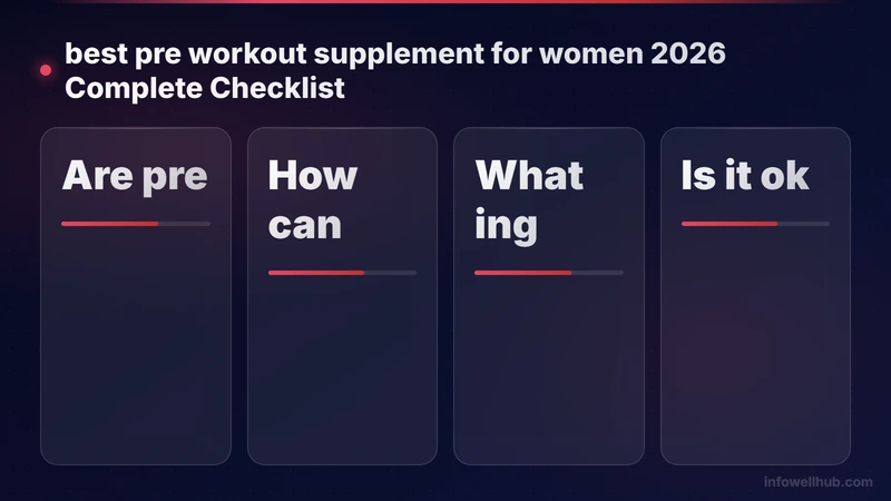 best pre workout supplement for women 2026 checklist guide 2026