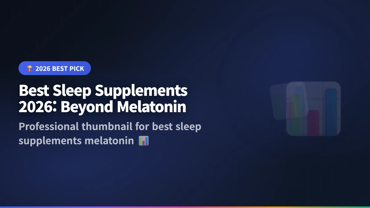 best sleep supplements melatonin 2026 guide 2026