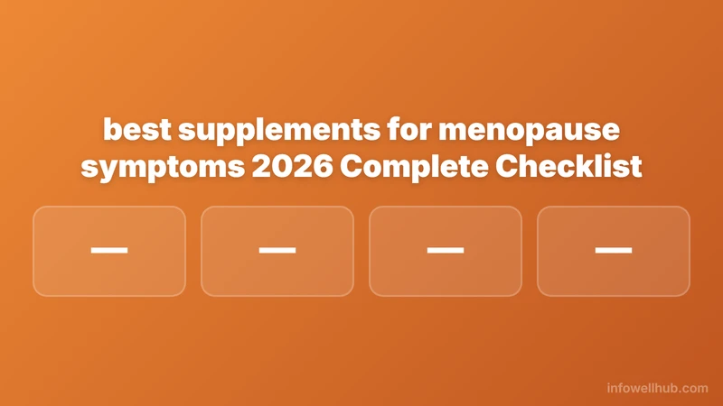 best supplements for menopause symptoms 2026 checklist guide 2026