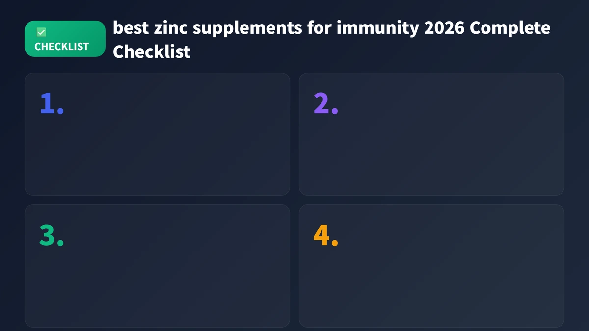 best zinc supplements for immunity 2026 checklist guide 2026