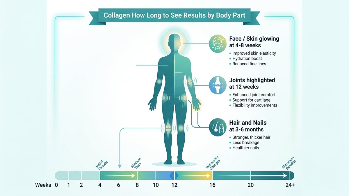 collagen how long to see results infographic 2026