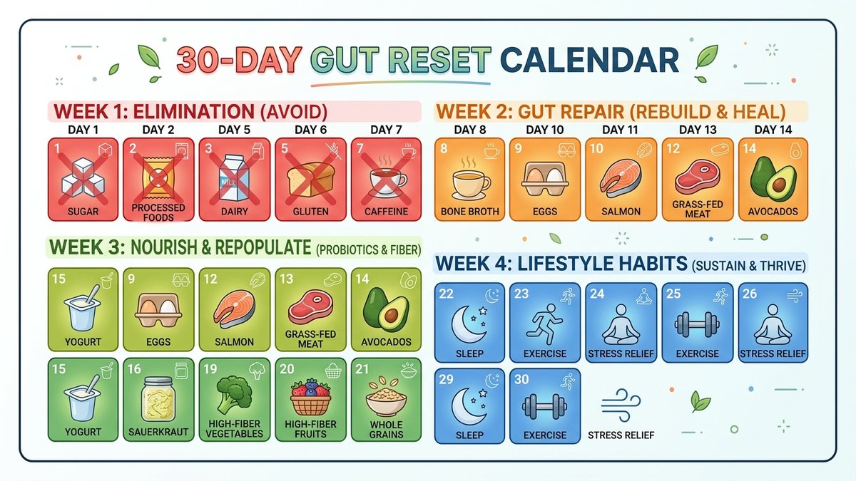 gut health for beginners infographic 2026