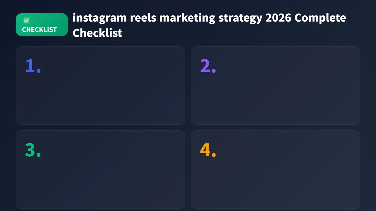 instagram reels marketing strategy 2026 checklist guide 2026
