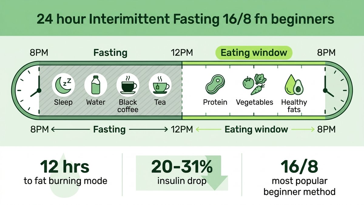 intermittent fasting for beginners infographic 2026