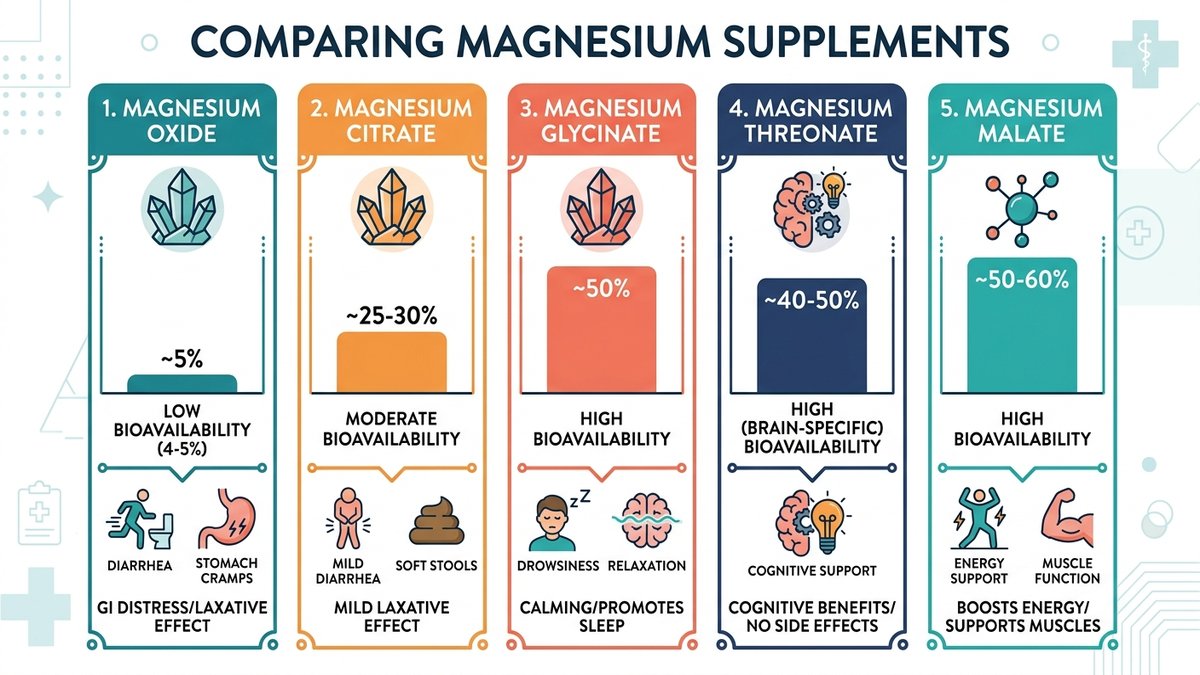 magnesium side effects reddit infographic 2026