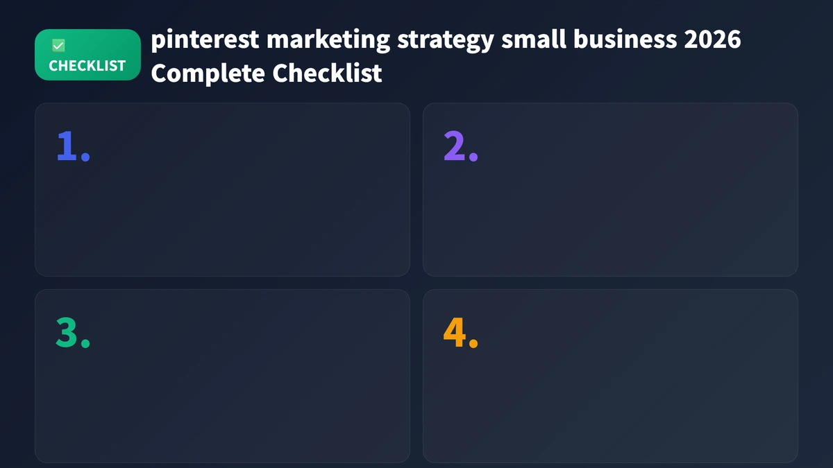 pinterest marketing strategy small business 2026 checklist guide 2026