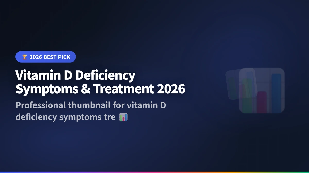 vitamin D deficiency symptoms treatment 2026 guide 2026