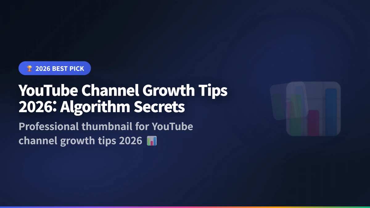 YouTube channel growth tips 2026 guide 2026