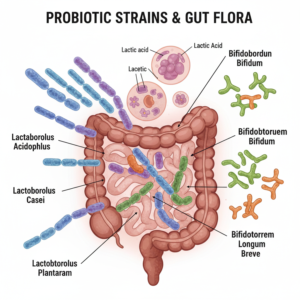 Probiotic strains comparison chart