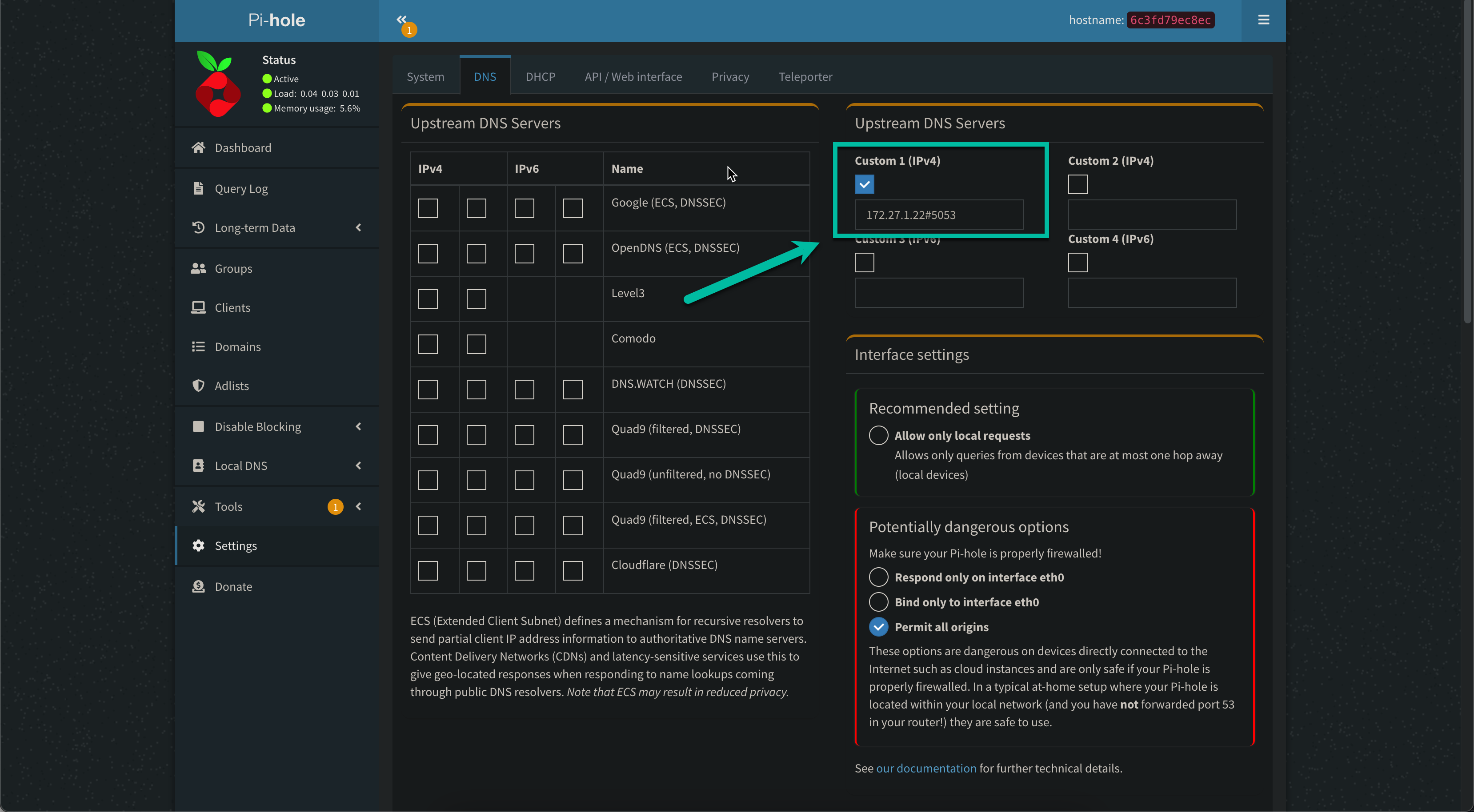 pi-hole-web-admin-dns-upstream