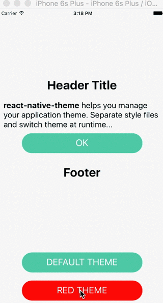 React Native Theme Example