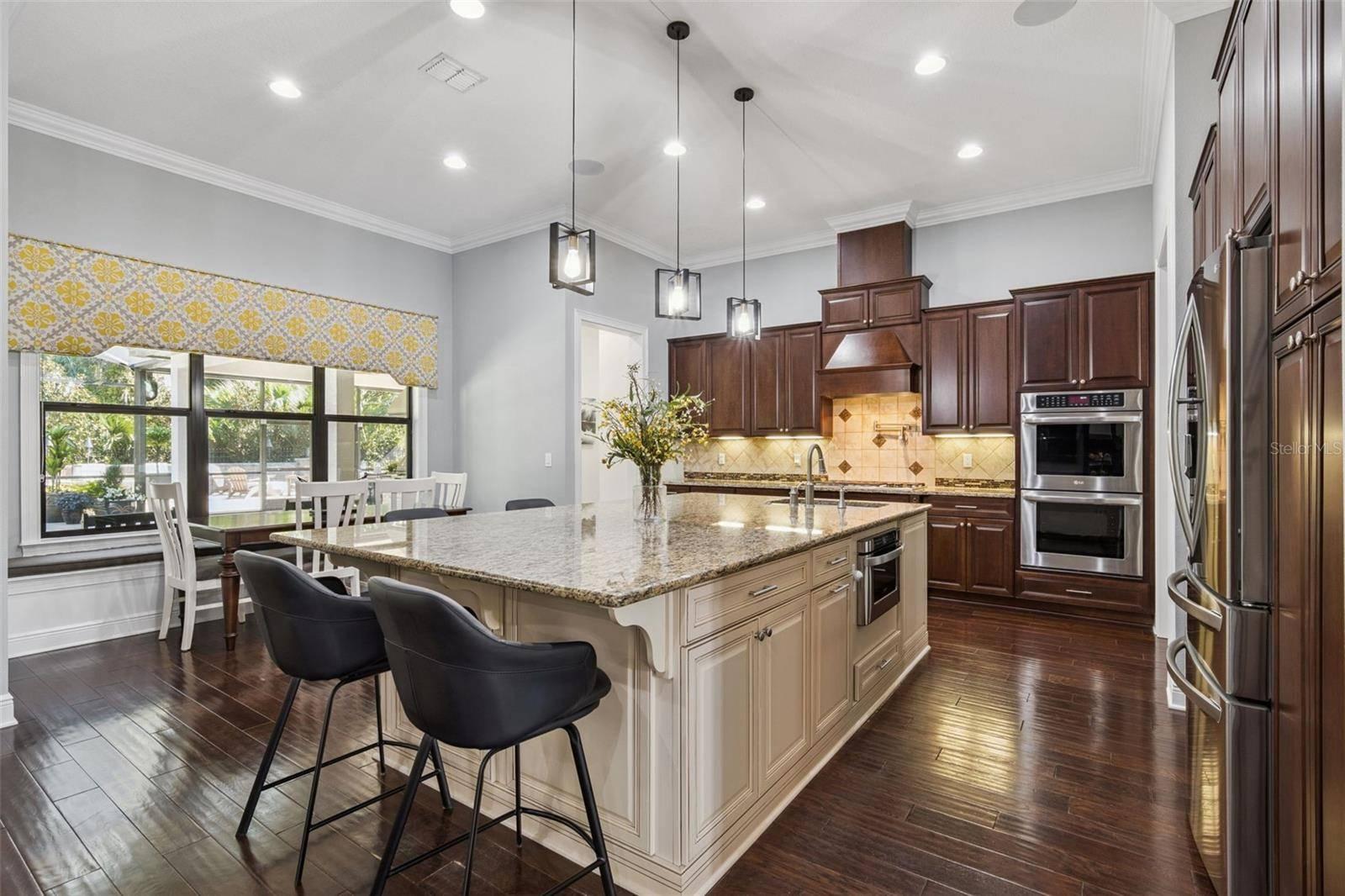 Kitchen island at 2246 Soaring Eagle Place, Lake Mary