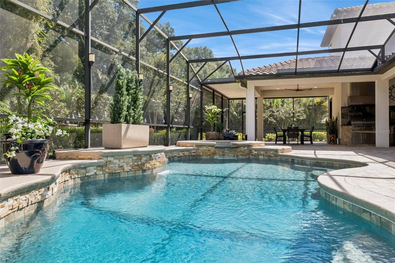 Heated pool and spa at 2246 Soaring Eagle Place, Lake Mary
