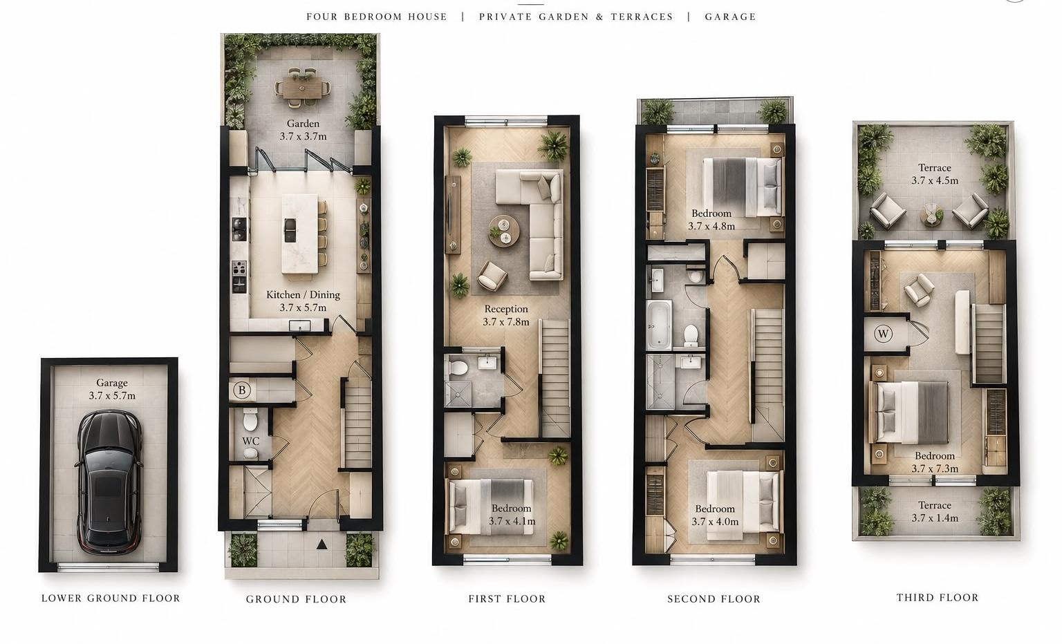 Floor plan of Porchester Terrace