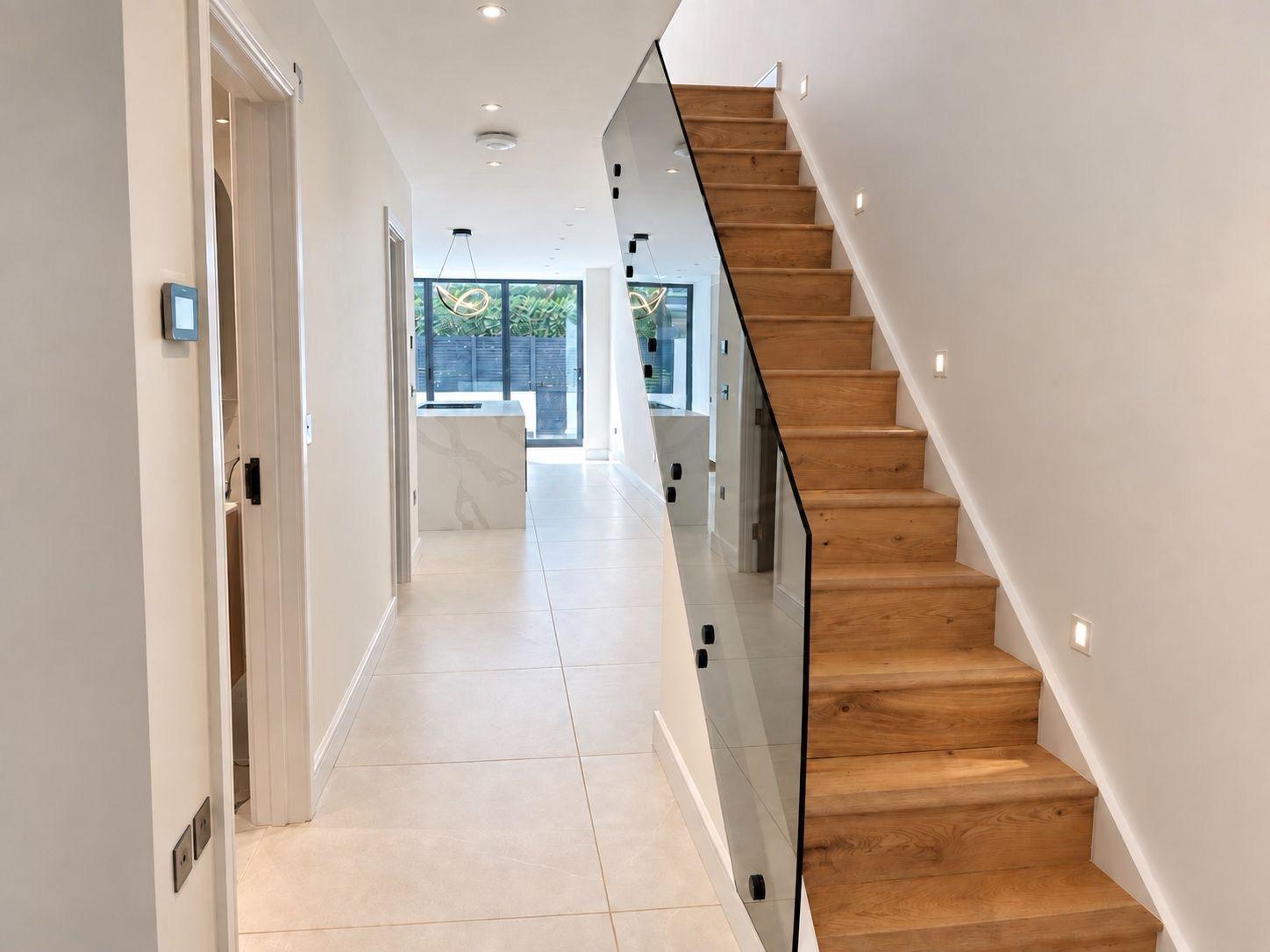 Hallway and staircase at Porchester Terrace