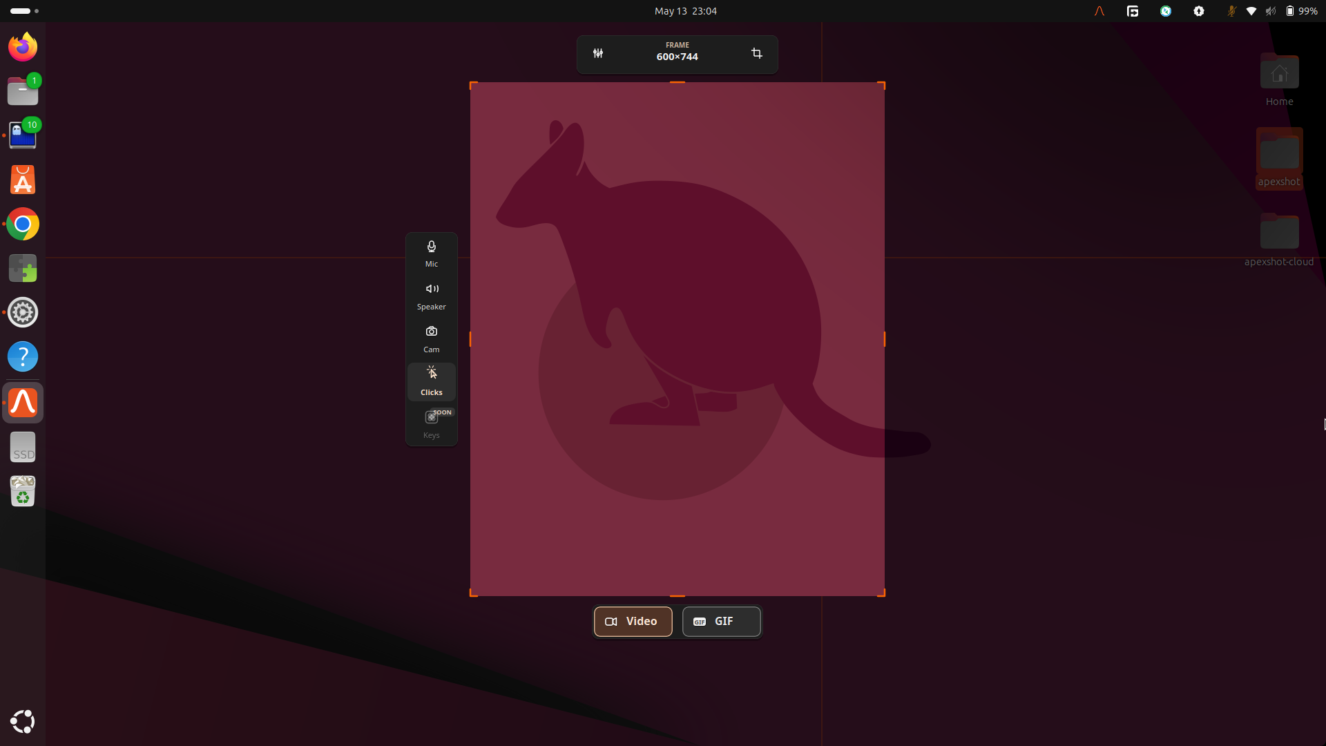 Video recording UI