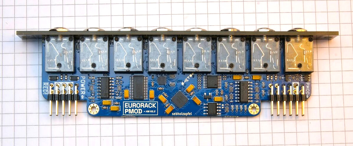 assembled eurorack-pmod module R3.3 (top)