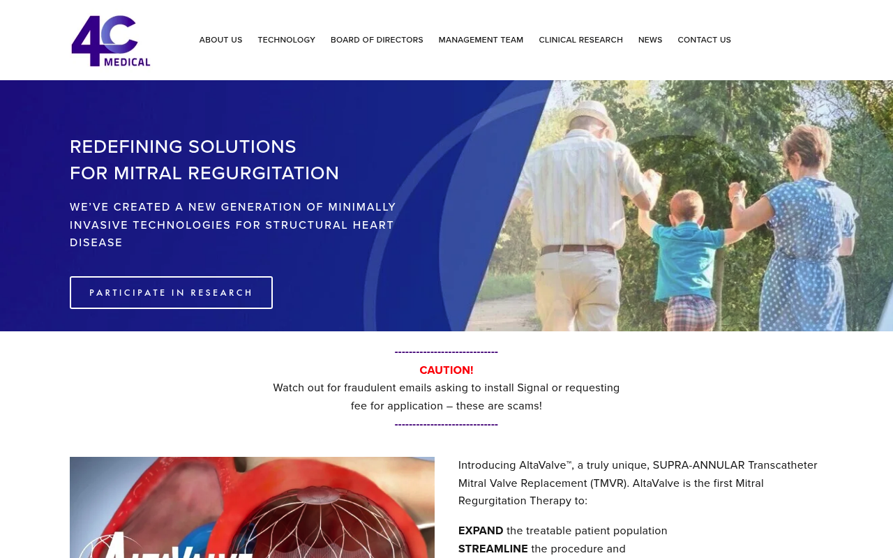 4C Medical Technologies screenshot